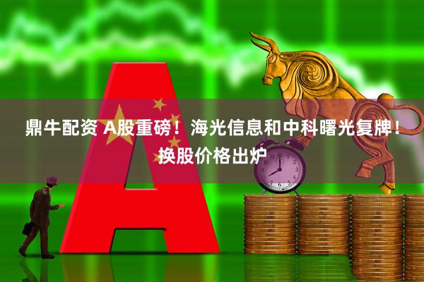 鼎牛配资 A股重磅！海光信息和中科曙光复牌！换股价格出炉